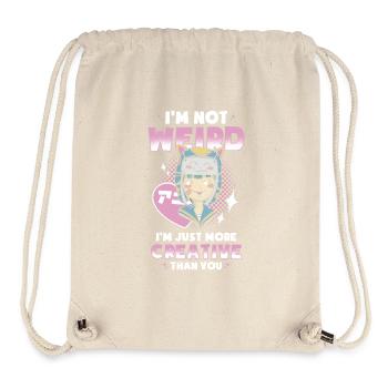 Manga Girl - Stanley/Stella Recycled Gym Bag - natural - Front
