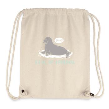 Seal - Stanley/Stella Recycled Gym Bag - natural - Front