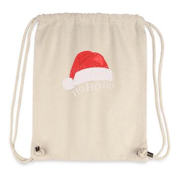 Christmas Ho Ho Ho - Stanley/Stella Recycled Gym Bag - natural - Front