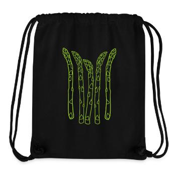 Spargel Asparagus - Stanley/Stella recycelter Gym Bag - Schwarz - Vorne