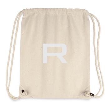 R zeichen mit Pinselstruktur - Stanley/Stella recycelter Gym Bag - Naturweiß - Vorne