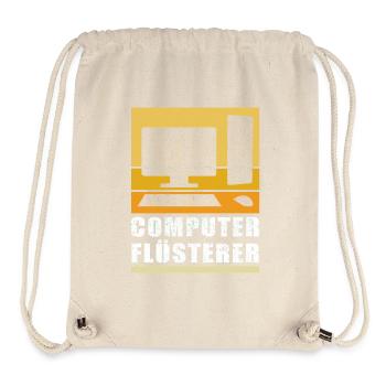 Computer Flüsterer | Informatiker Admin Geschenk - Stanley/Stella recycelter Gym Bag - Naturweiß - Vorne