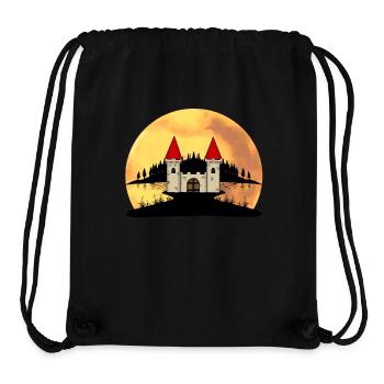 Mittelalter Burg Festung Natur Fantasy - Stanley/Stella recycelter Gym Bag - Schwarz - Vorne