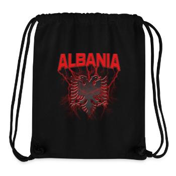 Albanien Albanischer Adler - Stanley/Stella recycelter Gym Bag - Schwarz - Vorne