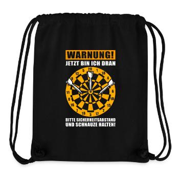 Dart Darten Dartspieler Darts Geschenk Dartscheibe - Stanley/Stella recycelter Gym Bag - Schwarz - Vorne