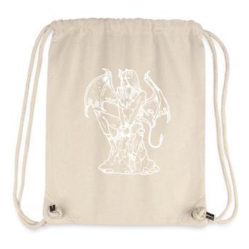 Dämon Satan Teufelin Teufel Hölle Teufelsweib Dark - Stanley/Stella recycelter Gym Bag - Naturweiß - Vorne