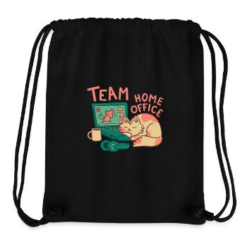 Team HomeOffice Cat Work Job Office - Stanley/Stella Recycled Gym Bag - black - Front
