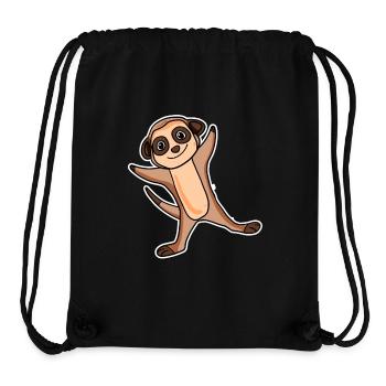 Erdmännchen Sticker - Stanley/Stella recycelter Gym Bag - Schwarz - Vorne