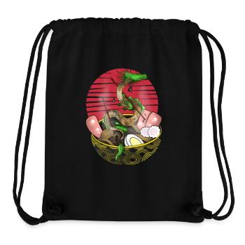 Drachen ramen - Stanley/Stella recycelter Gym Bag - Schwarz - Vorne