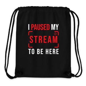 Streamer Streaming Livestream Geschenk - Stanley/Stella recycelter Gym Bag - Schwarz - Vorne