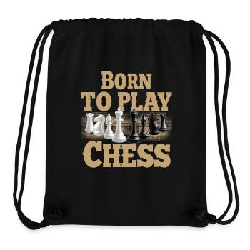Born To Play Chess - Stanley/Stella Recycled Gym Bag - black - Front