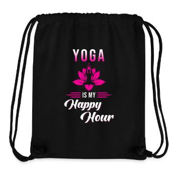 Yoga Yoga Exercise Meditate Lotus - Stanley/Stella Recycled Gym Bag - black - Front
