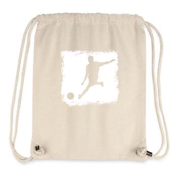 Fußballer Torschuss Silhouette Mannschaft Sport - Stanley/Stella recycelter Gym Bag - Naturweiß - Vorne