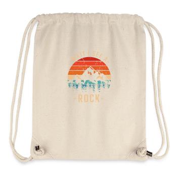 Wait I See A Rock for a Geologist - Stanley/Stella Recycled Gym Bag - natural - Front