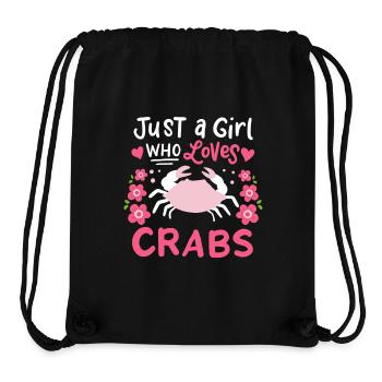Crevettes fruits de mer - Sac à cordon recyclé Stanley/Stella - noir - Devant