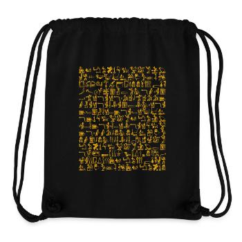 Hieroglyphics Orange - Stanley/Stella Recycled Gym Bag - black - Front