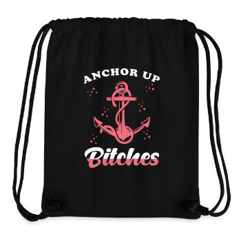 Anchor pun - Stanley/Stella Recycled Gym Bag - black - Front