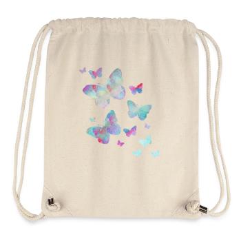 papillon papillon animal coloré couleur - Sac à cordon recyclé Stanley/Stella - blanc naturel - Devant