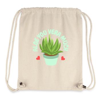 Aloe Vera Succulents - Stanley/Stella Recycled Gym Bag - natural - Front