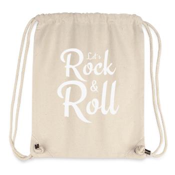Let's Rock and Roll - Musik Sprüche - Stanley/Stella recycelter Gym Bag - Naturweiß - Vorne