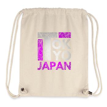 Japan, Tokyo City, Tokyo, Typography - Stanley/Stella Recycled Gym Bag - natural - Front