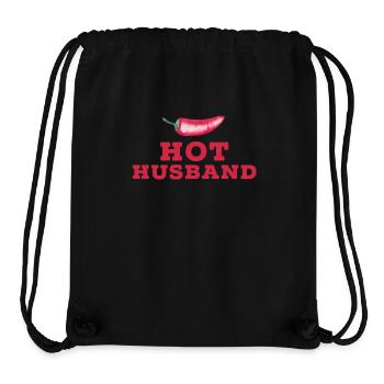Hot Husband Chilli saying for fathers - Stanley/Stella Recycled Gym Bag - black - Front