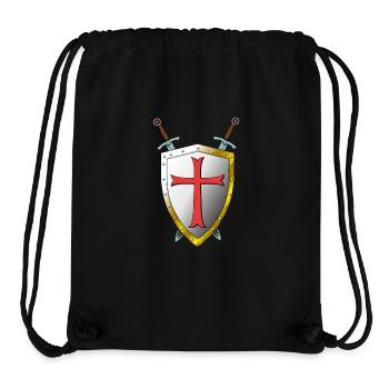 Templer Schild und Schwerter - Tempelritter - Stanley/Stella recycelter Gym Bag - Schwarz - Vorne