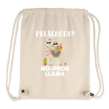 Vorschule kein Prob Lama - Stanley/Stella recycelter Gym Bag - Naturweiß - Vorne