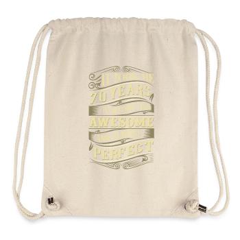 70th birthday - Stanley/Stella Recycled Gym Bag - natural - Front