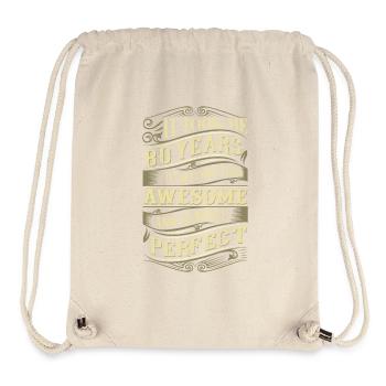 80th birthday - Stanley/Stella Recycled Gym Bag - natural - Front