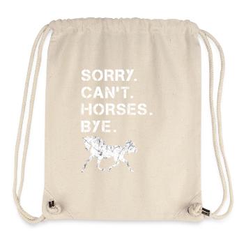 Funny horse saying rider - Stanley/Stella Recycled Gym Bag - natural - Front