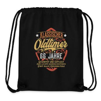 66. Geburtstag Oldtimer - Stanley/Stella recycelter Gym Bag - Schwarz - Vorne