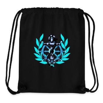 Steering Wheel Anchor Maritime Seafarers Ahoy Ship - Stanley/Stella Recycled Gym Bag - black - Front