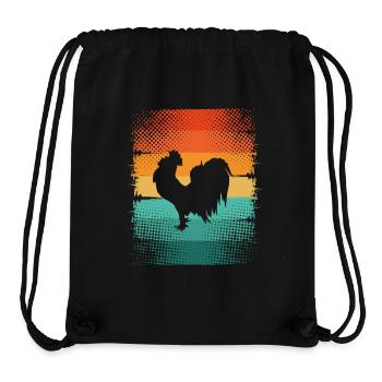 Rooster - Stanley/Stella Recycled Gym Bag - black - Front