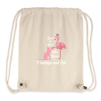 Citation amusante de flamant rose pour les amateurs de flamants roses juste un gi - Sac à cordon recyclé Stanley/Stella - blanc naturel - Devant