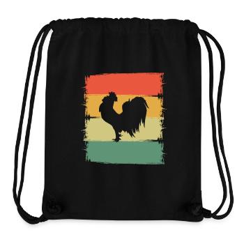 Rooster - Stanley/Stella Recycled Gym Bag - black - Front