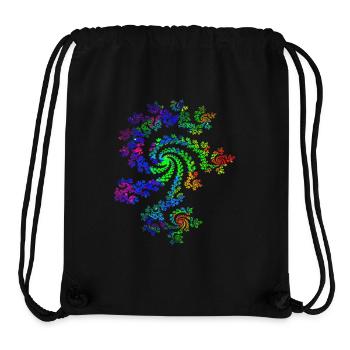 Fraktal Farbenfroh - Stanley/Stella recycelter Gym Bag - Schwarz - Vorne