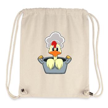 Hühnchen Koch Kochtopf Kochen - Stanley/Stella recycelter Gym Bag - Naturweiß - Vorne