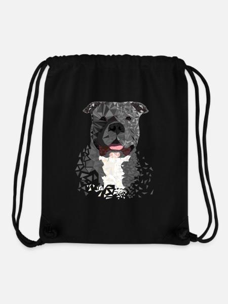 American Bully XL Polygon artistically designed - Stanley/Stella Recycled Gym Bag - black
