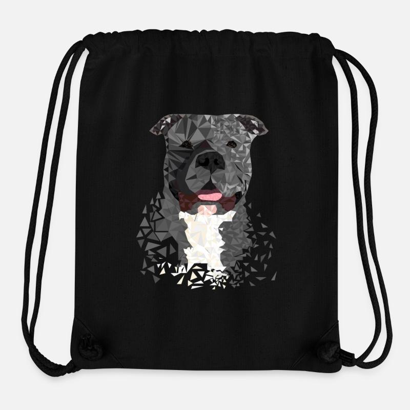American Bully XL Polygon künstlerisch gestaltet - Stanley/Stella recycelter Gym Bag - Schwarz
