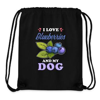 Blueberries and dogs saying - Stanley/Stella Recycled Gym Bag - black - Front