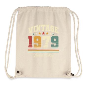1979 Jahrgang Baujahr Geburtstag Vintage - Stanley/Stella recycelter Gym Bag - Naturweiß - Vorne