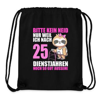 25 Jahre im Dienst 25 Jähriges Dienstjubiläum - Stanley/Stella recycelter Gym Bag - Schwarz - Vorne