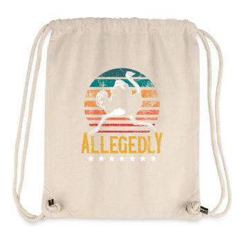 Retro Vintage angeblich Strauß - Stanley/Stella recycelter Gym Bag - Naturweiß - Vorne
