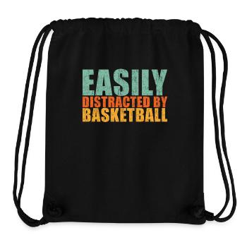 Basketball Spruch für Basketball Fans - Stanley/Stella recycelter Gym Bag - Schwarz - Vorne