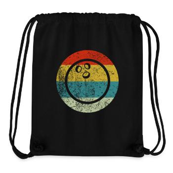 Retro Vintage Bowling - Stanley/Stella recycelter Gym Bag - Schwarz - Vorne