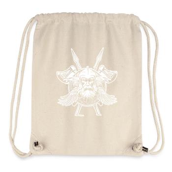 Odin Raven Viking Axes - Sac à cordon recyclé Stanley/Stella - blanc naturel - Devant