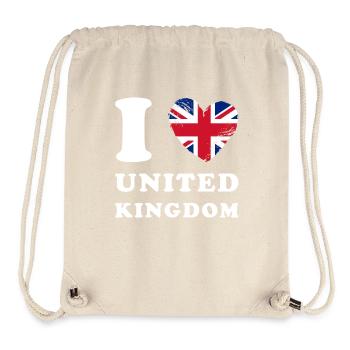 England I love United Kingdom - Stanley/Stella recycelter Gym Bag - Naturweiß - Vorne