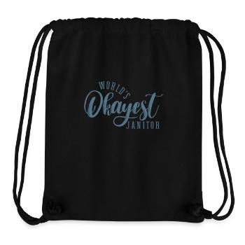 World's Okayest Janitor Hausmeister Beruf - Stanley/Stella recycelter Gym Bag - Schwarz - Vorne