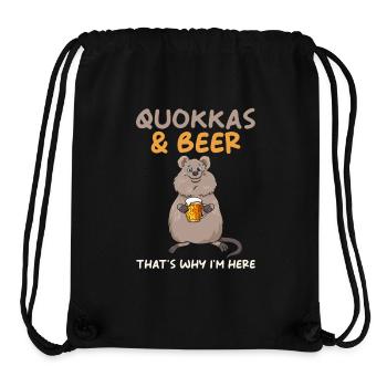Quokka - Stanley/Stella Recycled Gym Bag - black - Front